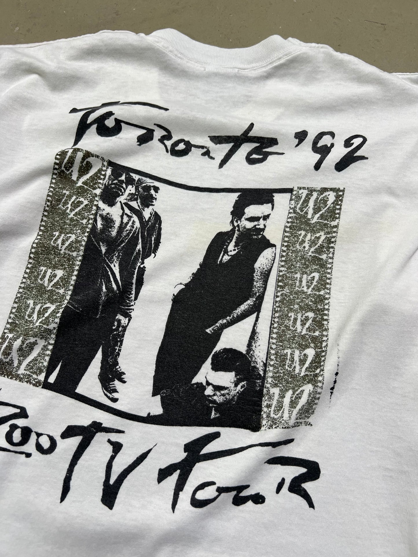 Vintage 1992 U2 Single Stitch Band Shirts