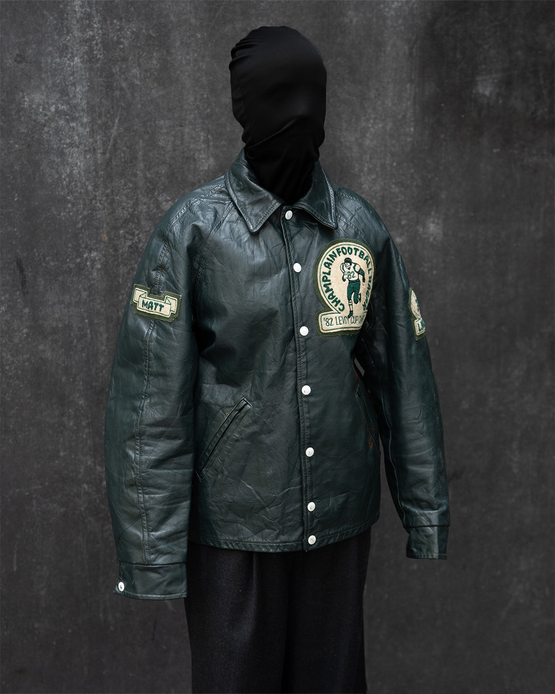 80s Leather Football Varsity