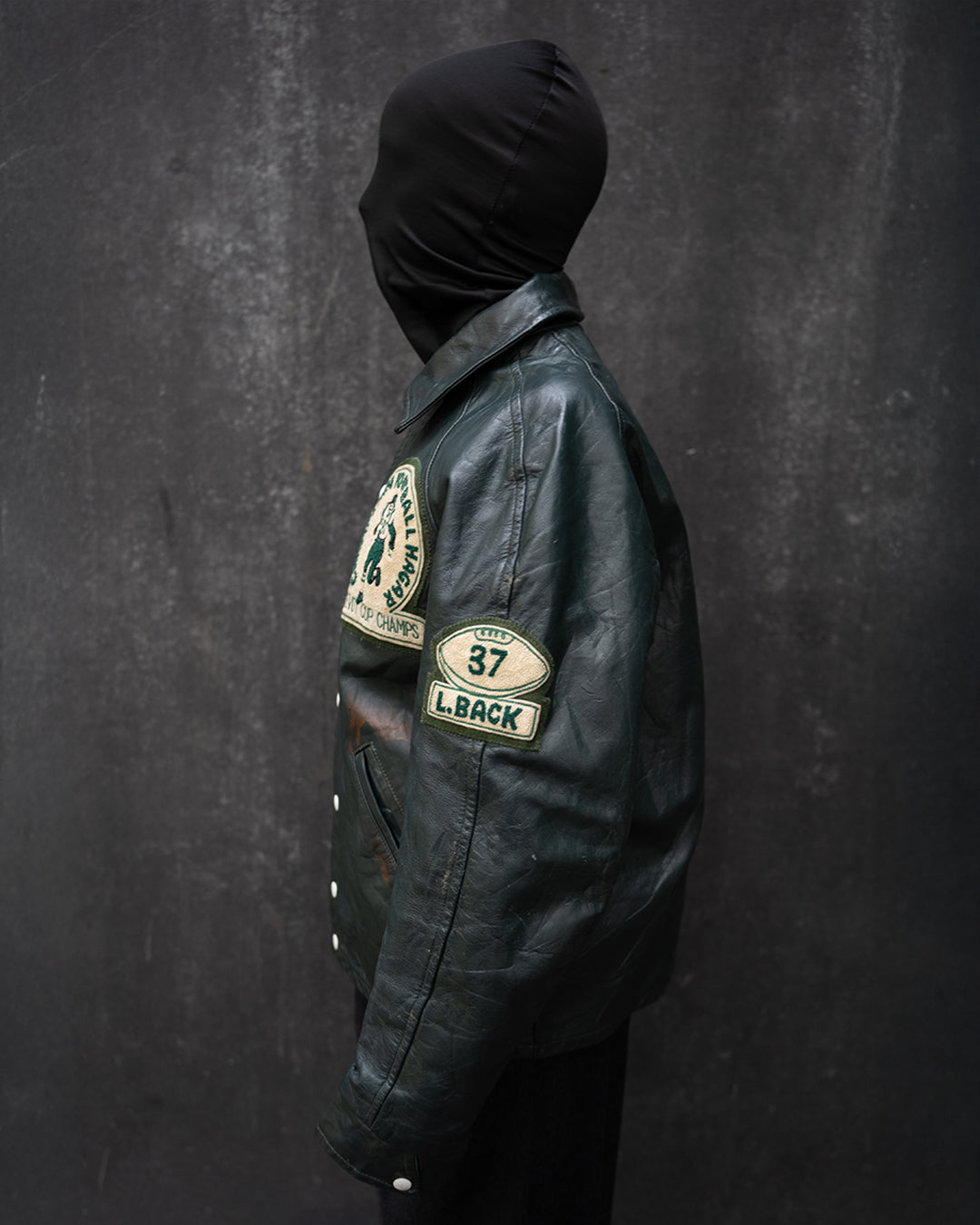 80s Leather Football Varsity