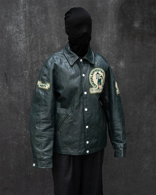 80s  Leather Football Varsity