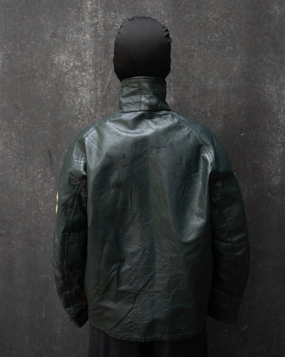 80s  Leather Football Varsity